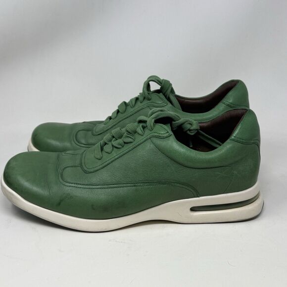 Cole Haan Air Conner Shoes Mens 11.5 M Green Leather Casual Comfort Sneakers - Picture 2 of 16